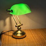 Vintage retro notary banker lamp