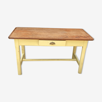 Farm table with drawer
