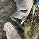 Folding garden chairs and armchairs in River Han dowelled teak.