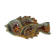 Aperitif dish with fish-shaped compartments