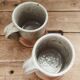 Duo of glazed stoneware cups • Bottani and Dechaud
