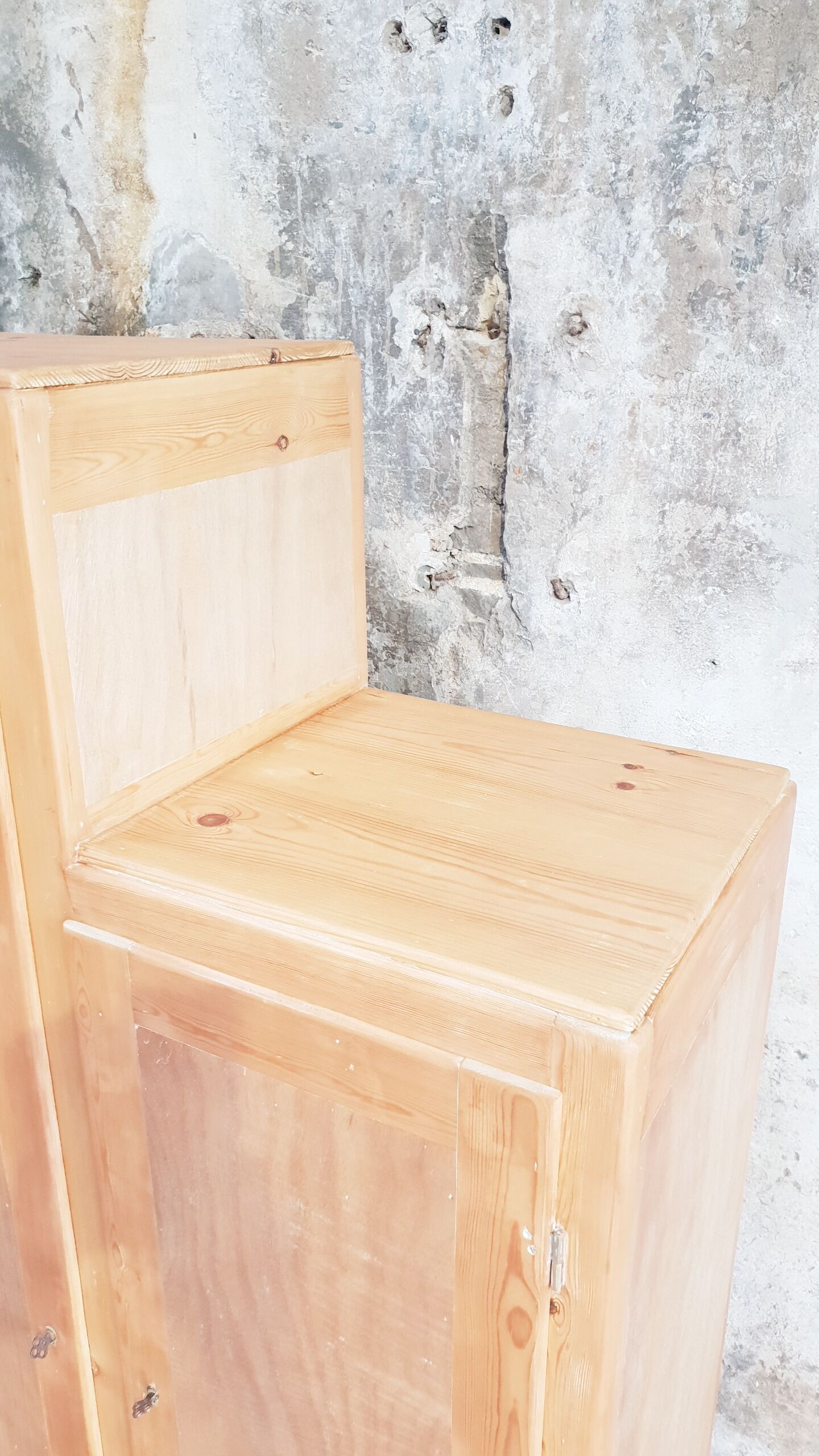Vintage asymmetrical cabinet