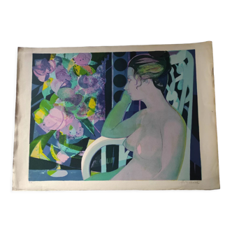 Original lithograph signed Camille Hilaire