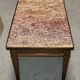 Pink marble table