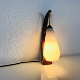 Mid century teak wall lamp, 1960s