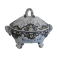 Soupière en faience vieux rouen XIXeme decor floral