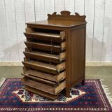 English mahogany music cabinet from the early 20th century