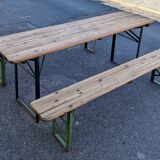 Guinguette table and benches set