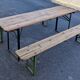 Guinguette table and benches set