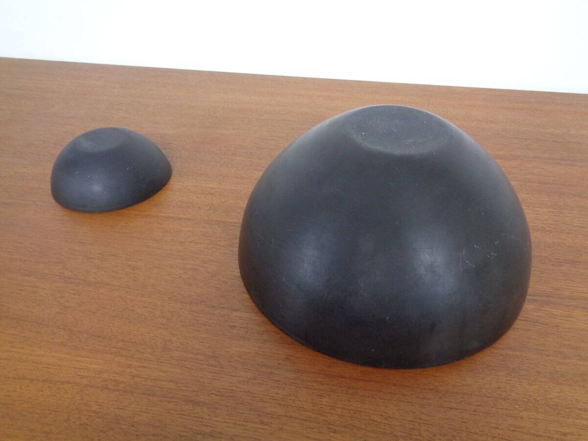 Red Krenit Bowls by Herbert Krenchel Torben Ørskov, Set of 2, 1960s