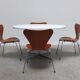 Round Space Age dining table, 1970s
