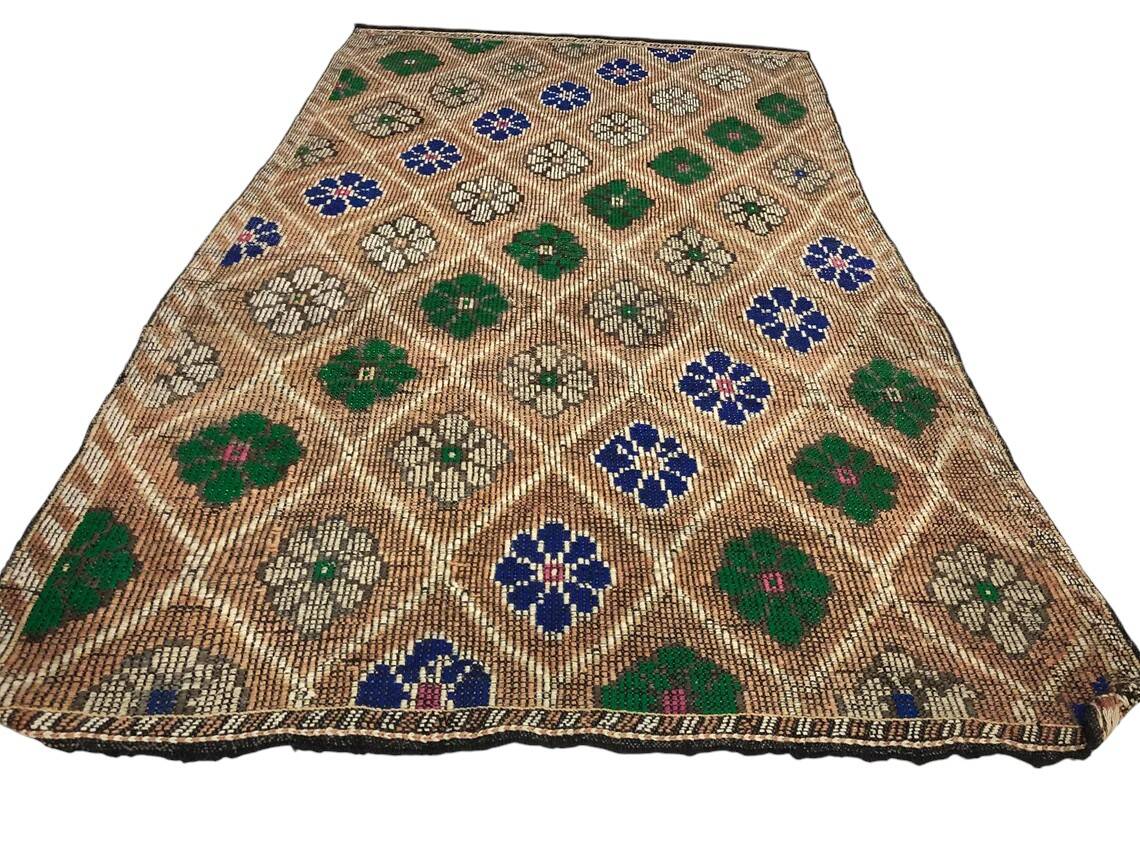 Geometric Tribal Kilim Rug