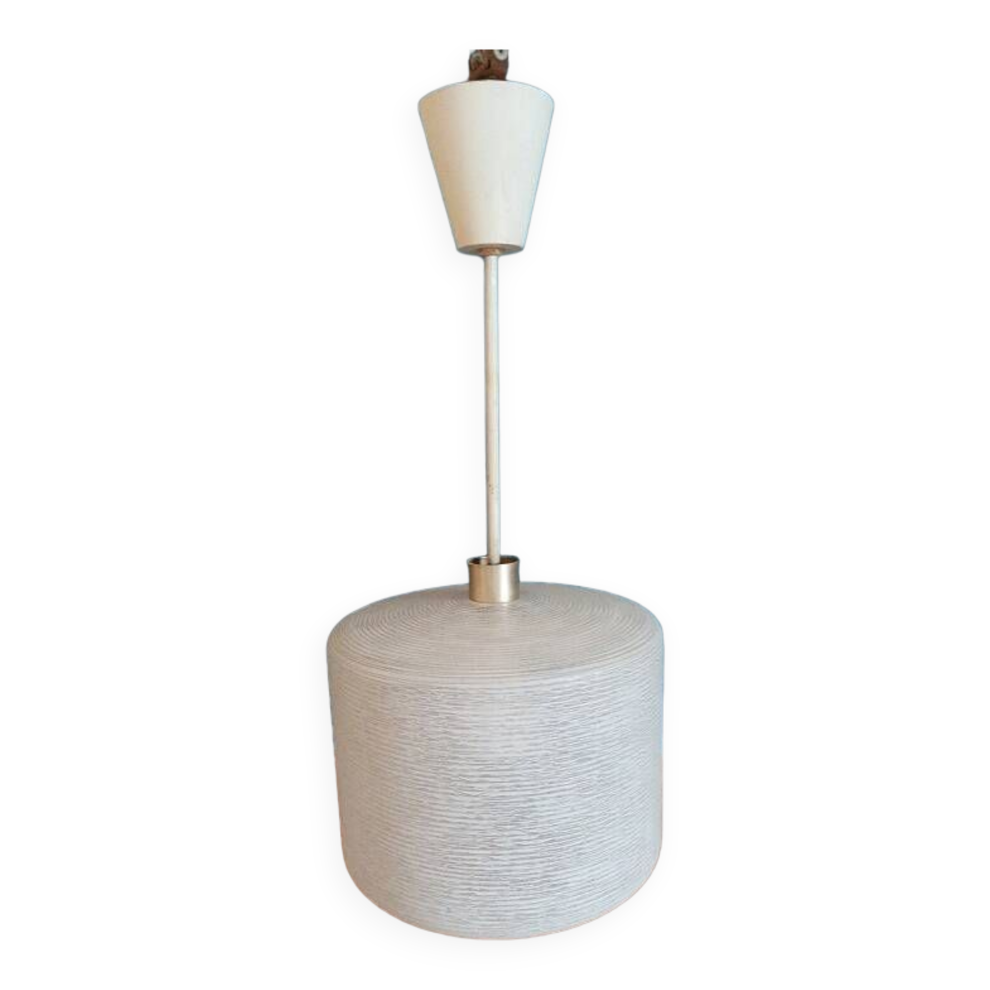 Chandelier suspension support metal globe frosted glass