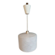 Lustre suspension support métal globe verre dépoli