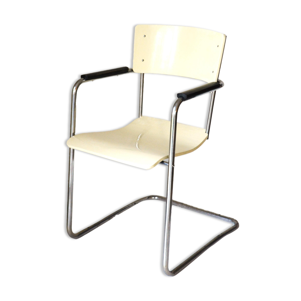 Chaise de style Bauhaus des années 1930 conçue par Paul Schuitema Selency