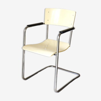 Chaise de style Bauhaus des années 1930 conçue par Paul Schuitema