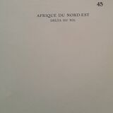 A geographical map from Atlas Quillet year 1925 map: North-East Africa Nile delta
