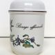 Salière and pepper shaker Villeroy and Boch botanical decoration