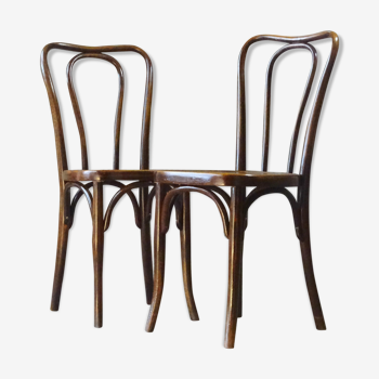 Set de 2 chaises N°48 bistrot Hofmann Mundus 1907