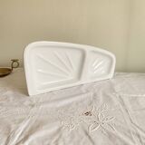 Vintage white ceramic wall-mounted soap dish