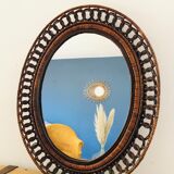 Rattan mirror 53x63cm