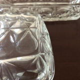 Glass butter dish