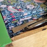 Art Deco Gin Buffet, painted in Farrow and Ball with a William Morris-inspired interior