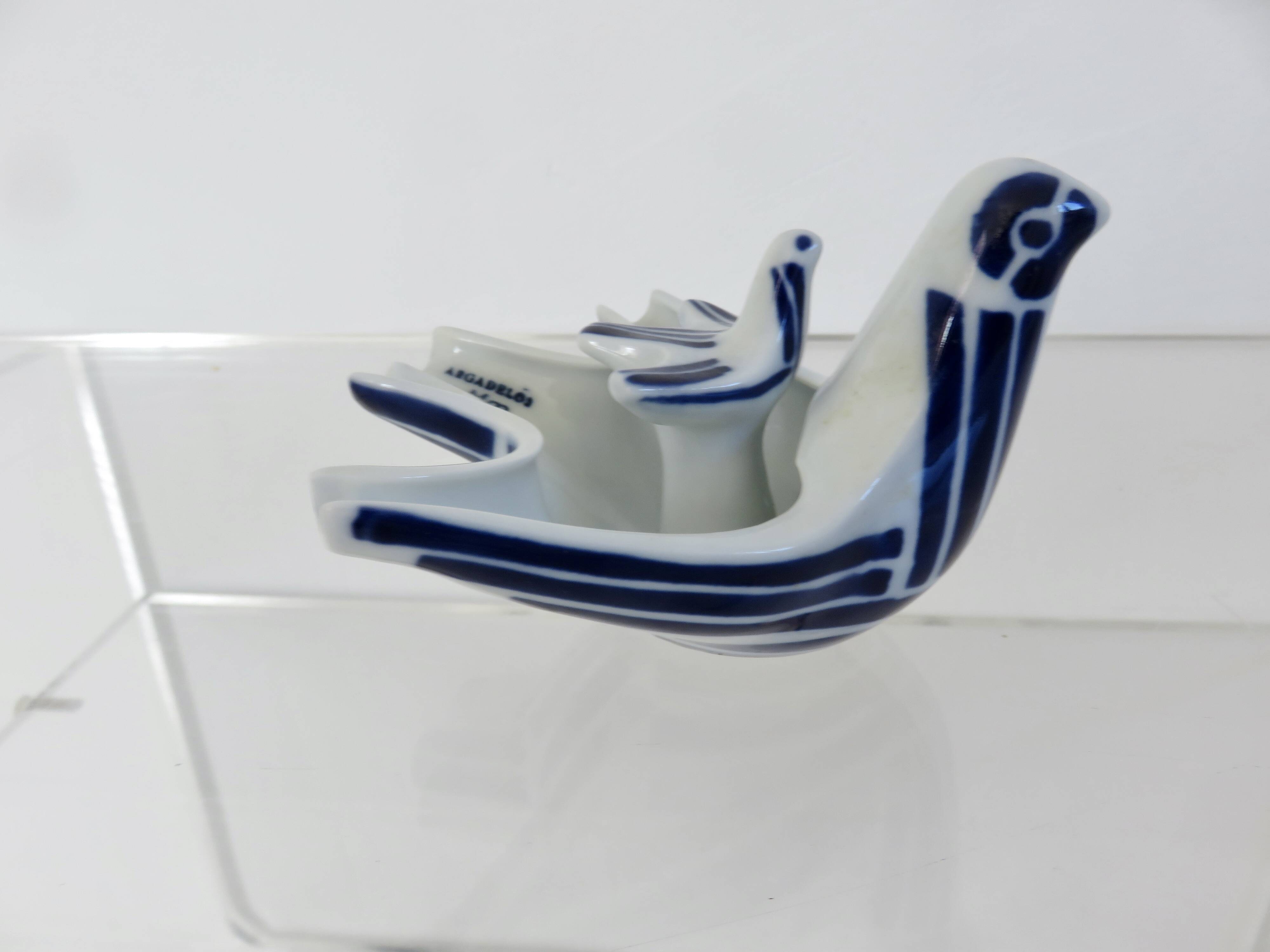 Set of 2 ceramic ashtrays from Sagardelos, Spain, 1970