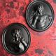 Set of Two Medallions by Clodion - Reproduction from the Louvre