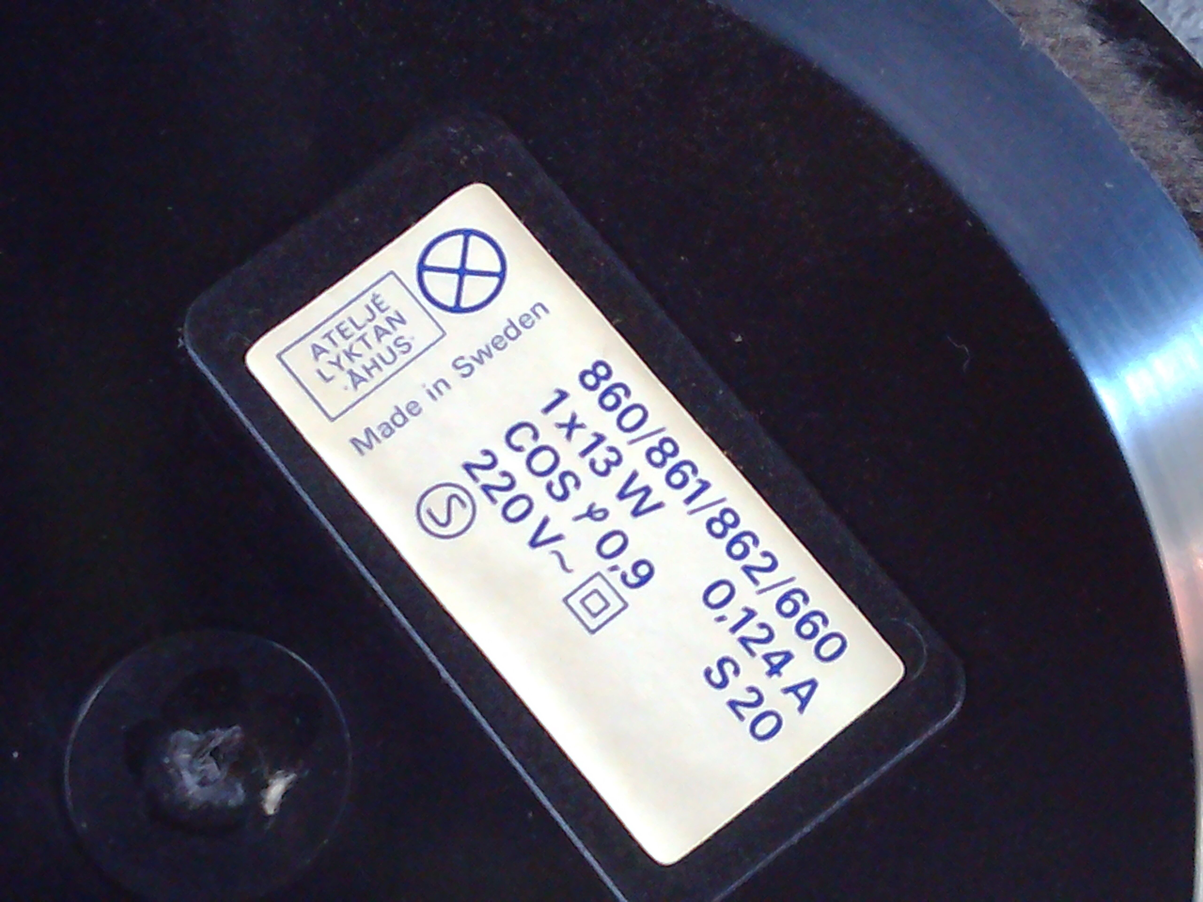 Tuben desklamp by Anders Persson for Ateljé Lyktan, Åhus, Sweden. 1970's