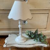 Shabby white patinated lamp