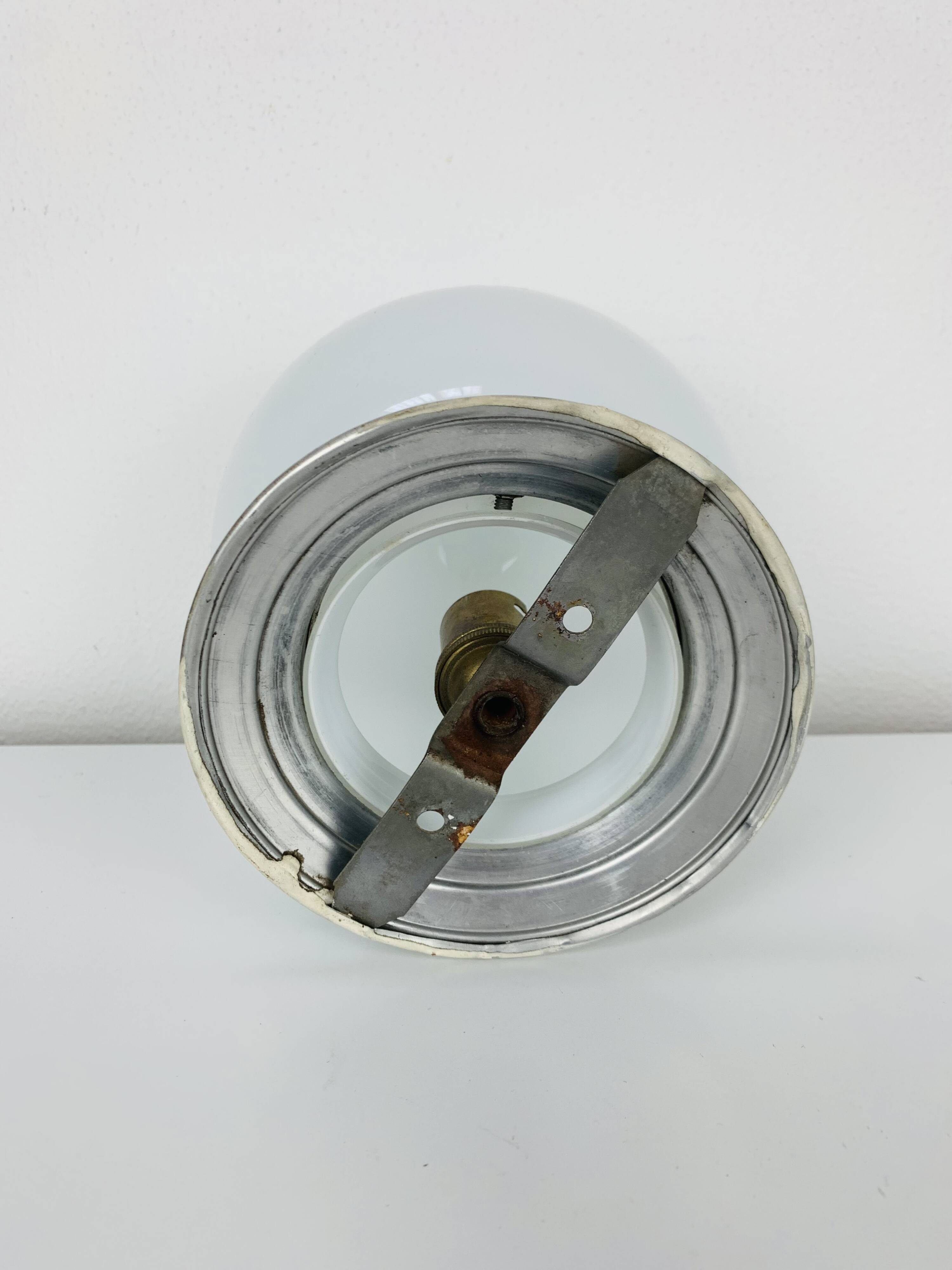 Art Deco opaline ball wall light, ceiling light