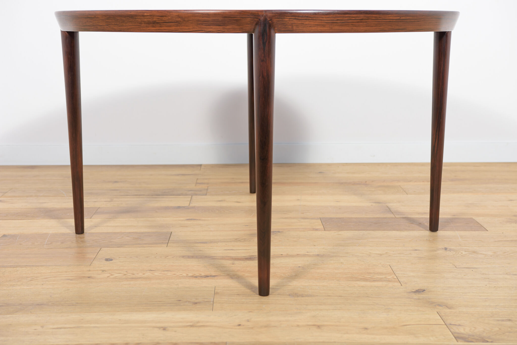 Mid-Century Round Rosewood Coffee Table by Severin Hansen for Haslev Møbelsnedkeri, 1960s