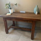 Vintage solid wood farmhouse table.