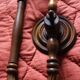 Large old wooden towel rack