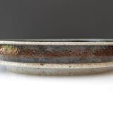 Mid-Century Modern Abstract Large Art Pottery Plate by Inger Persson