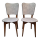 Chaises Vintage Skaï Marbre