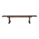Brutalist farmhouse bench in solid oak 220 cm