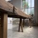 Brutalist popular art table XXL 3.5m/4m pine and oak