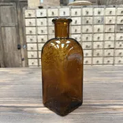 Amber glass bottle