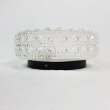 Round ceiling in cast glass vintage