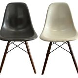 Set of 6 original Eames DSW chairs by Herman Miller