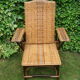Rattan  and wicker lounge chair vintage 1920