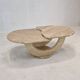 Table basse en travertin, italie, 1980s