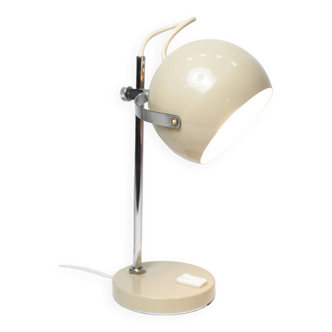 Lampe vintage eyeball beige 1970