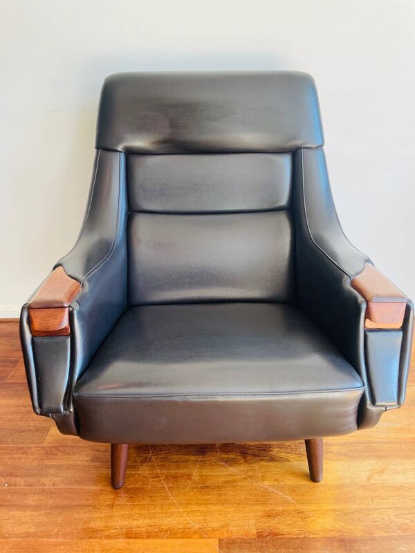 Fauteuil avec Cendrier par Henry Walter Klein pour Bramin Møbler, 1969