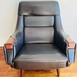 Fauteuil avec Cendrier par Henry Walter Klein pour Bramin Møbler, 1969
