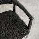 Pair of Mid Century Modern armchairs in astrakhan leather.