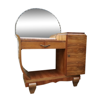 Coiffeuse art deco en noyer