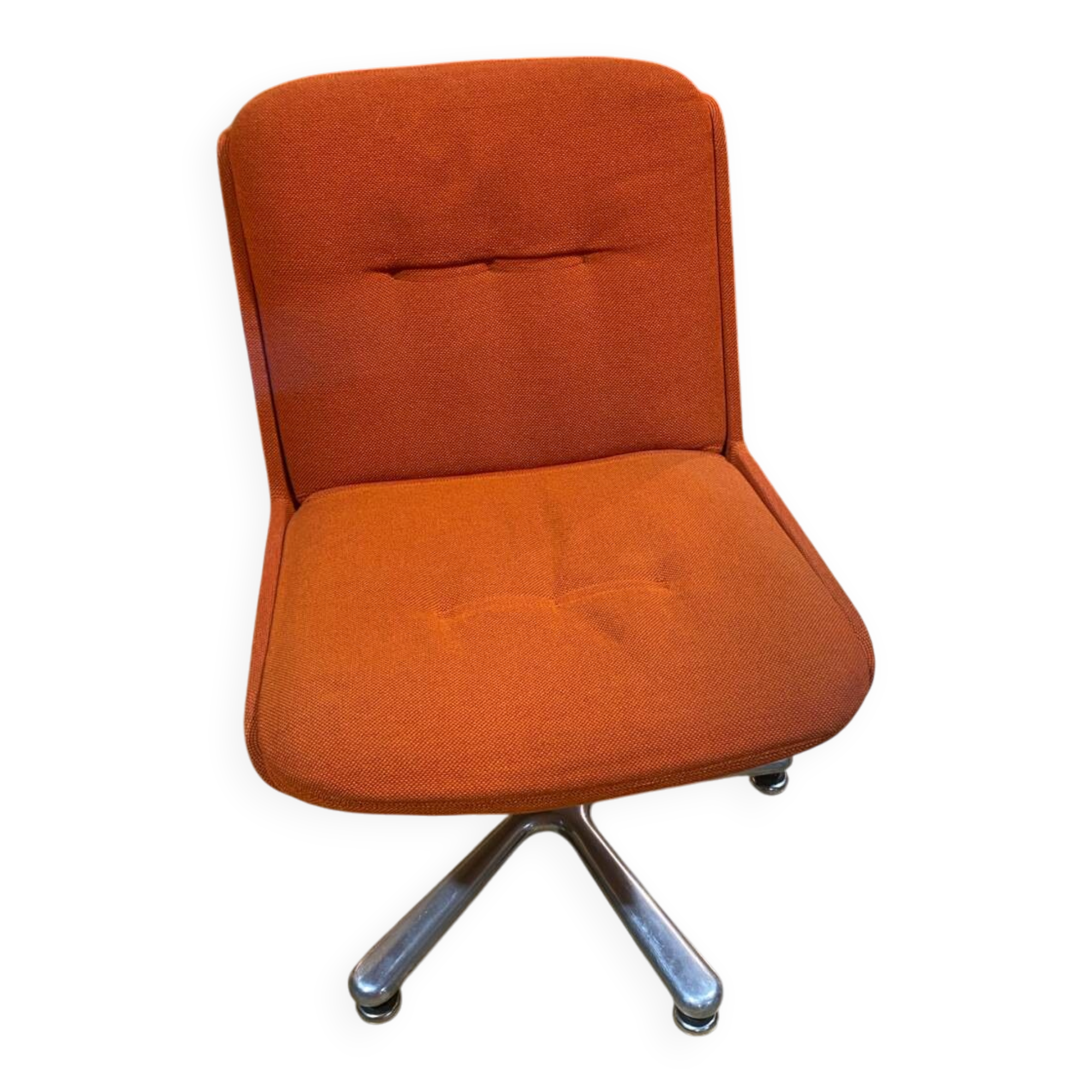 Fauteuils orange 70’S pivotants